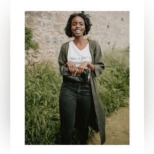 SSEKO DESIGNS OPEN-FRONT LINEN DUSTER